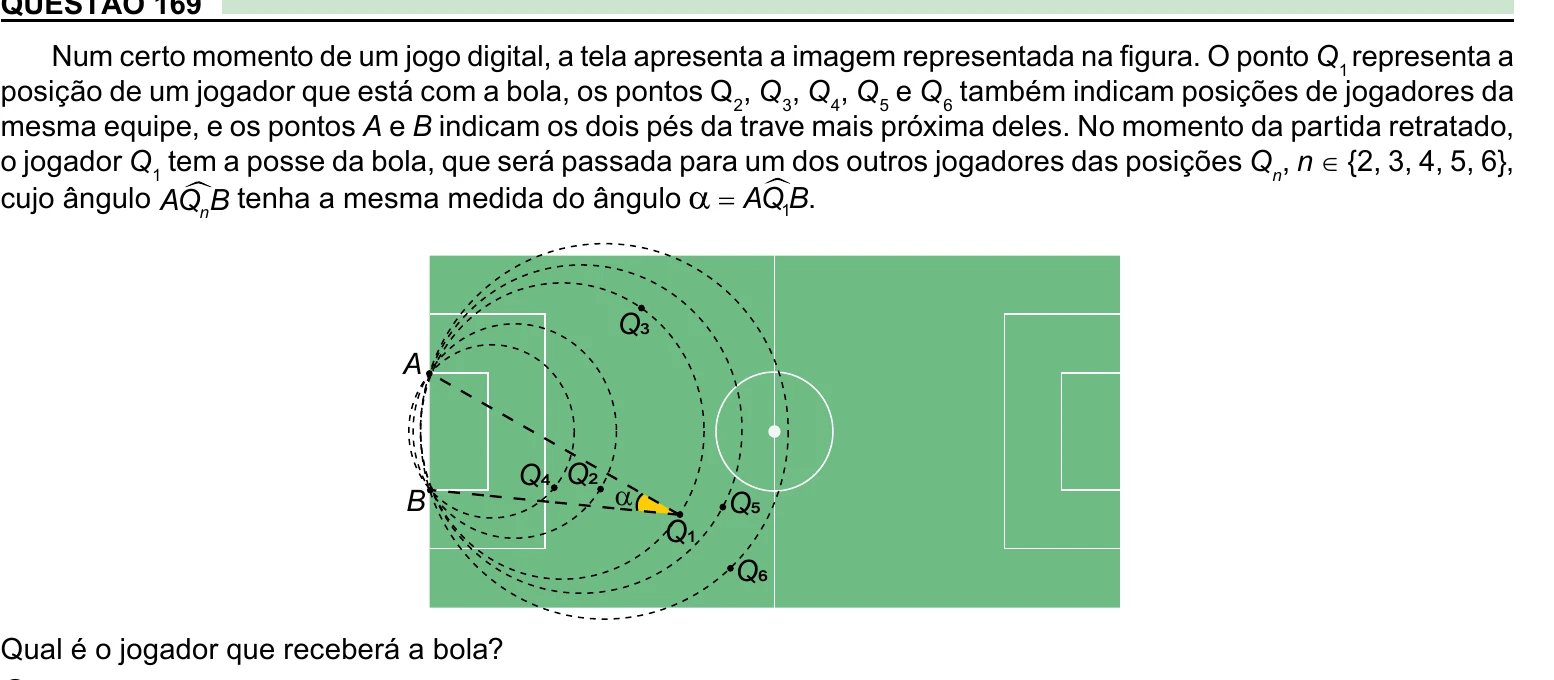 Enunciado original completo da questão 169 do ENEM 2023 - 2º Dia – Caderno 12 – Verde (Libras) – Aplicação Regular, página 27.