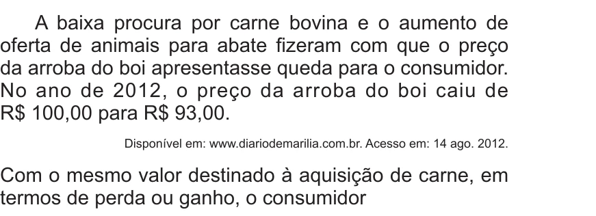 Enunciado original completo da questão 156 do ENEM 2017 - 2º Dia - Caderno 5 - Amarelo – Reaplicação/PPL, página 22.