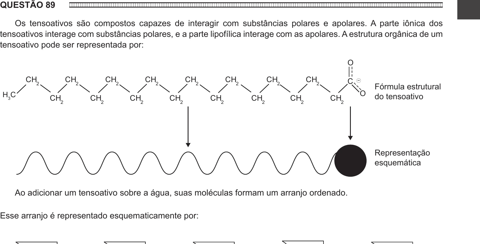 Enunciado original completo da questão 89 do ENEM 2016 - 1º Dia - Caderno 2 - Amarelo – Aplicação regular, página 31.