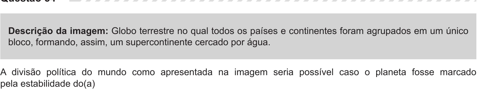 Enunciado original completo da questão 54 do ENEM 2019 - 1º Dia – Caderno 9 – Laranja (Braile e Ledor) – Aplicação Regular, página 23.