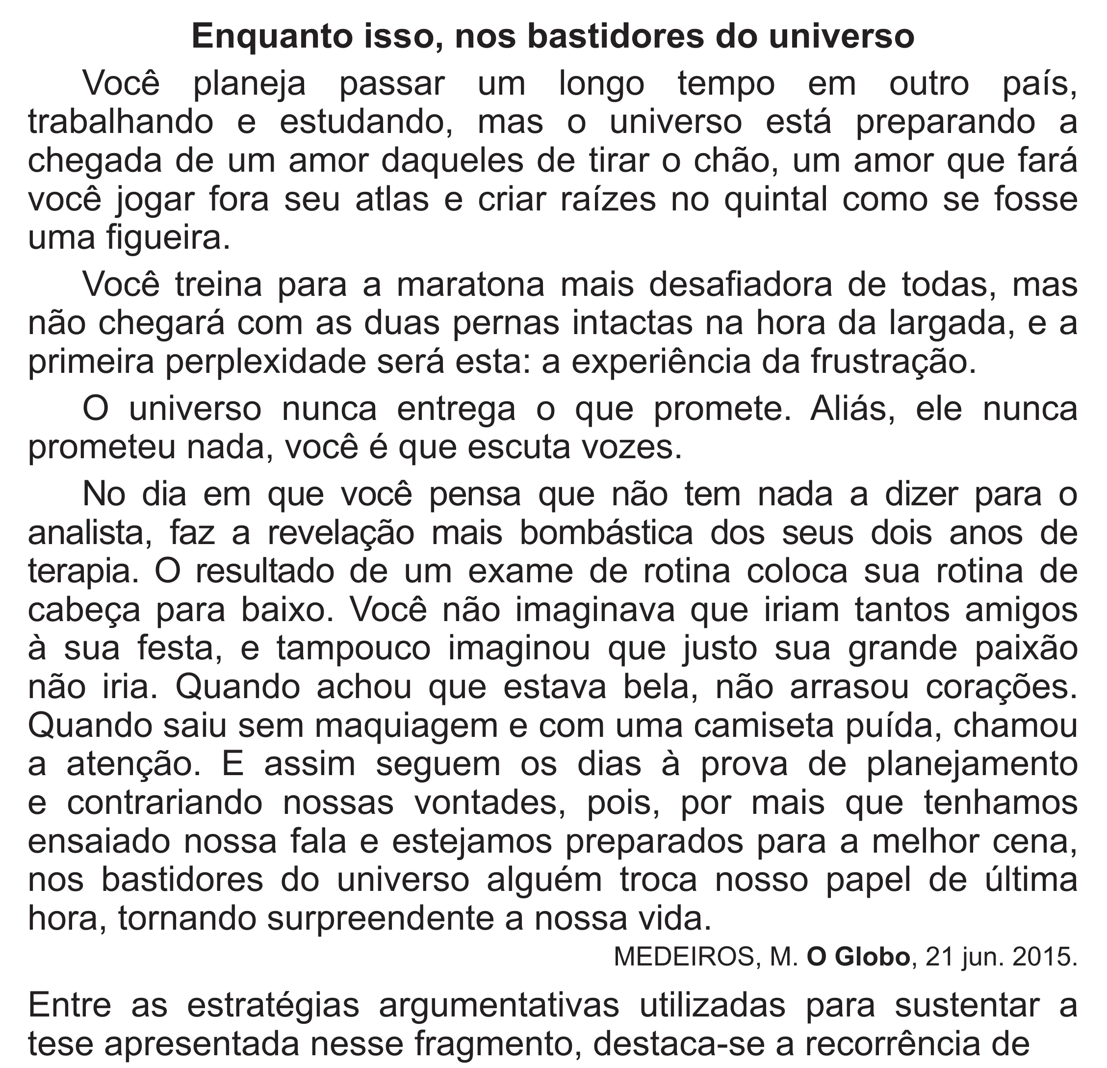 Enunciado original completo da questão 18 do ENEM 2018 - 1º Dia - Caderno 1 - Azul (Superampliada) – Aplicação regular, página 23.