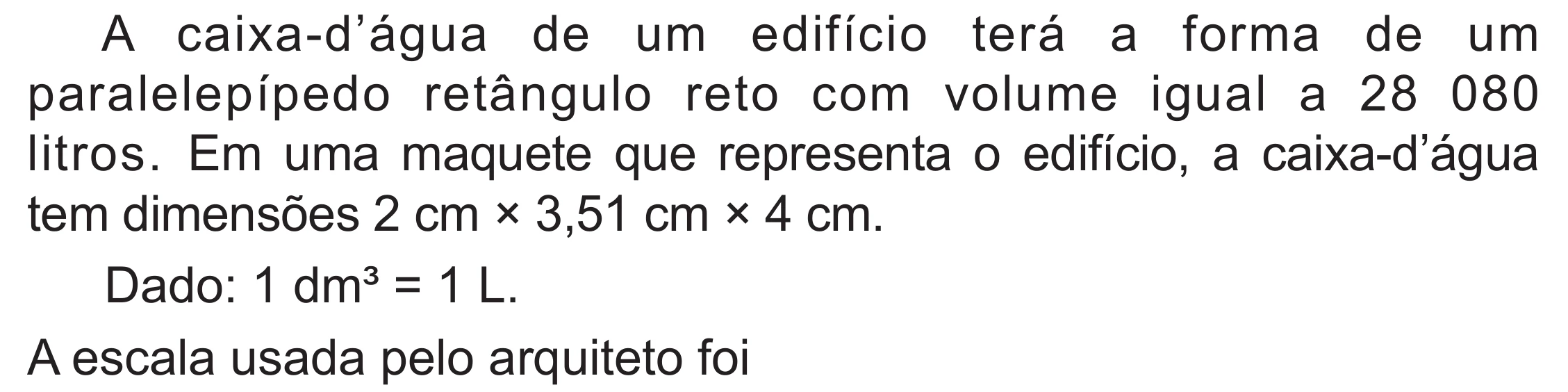 Enunciado original completo da questão 158 do ENEM 2020 - 2º Dia - Caderno 8 – Rosa (Superampliada) – Aplicação Regular, página 59.