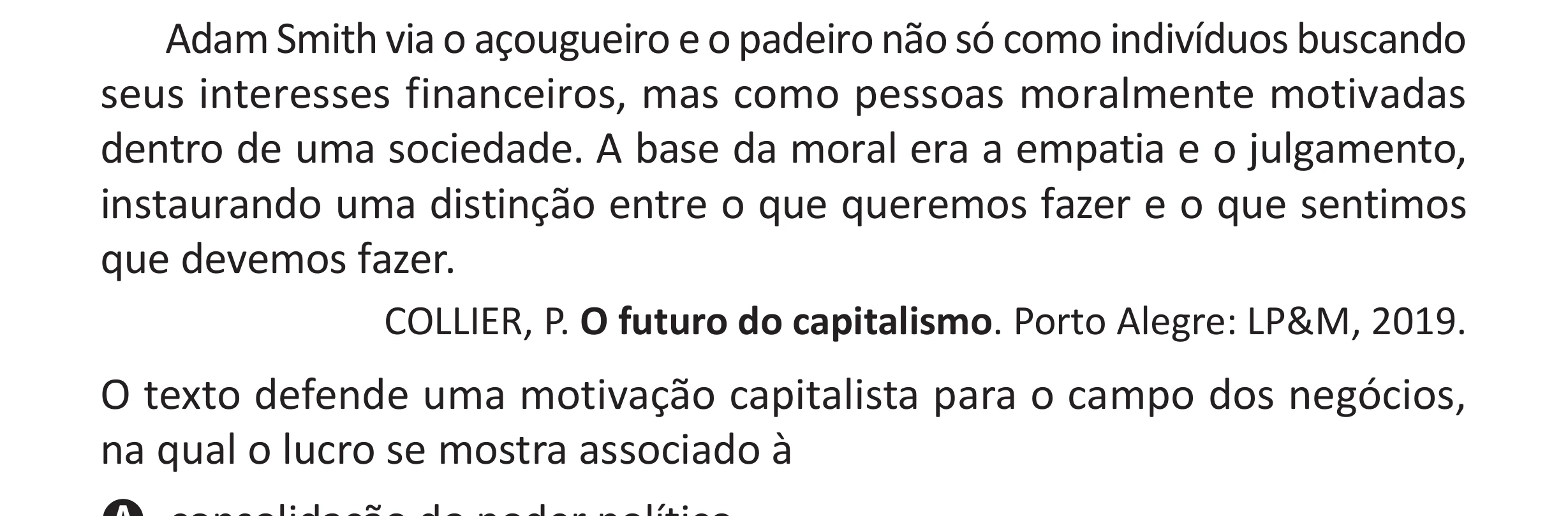 Enunciado original completo da questão 49 do ENEM 2025 - 1º Dia – Caderno 10 – Roxo (Libras) – Aplicação Regular - (Superampliada), página 58.