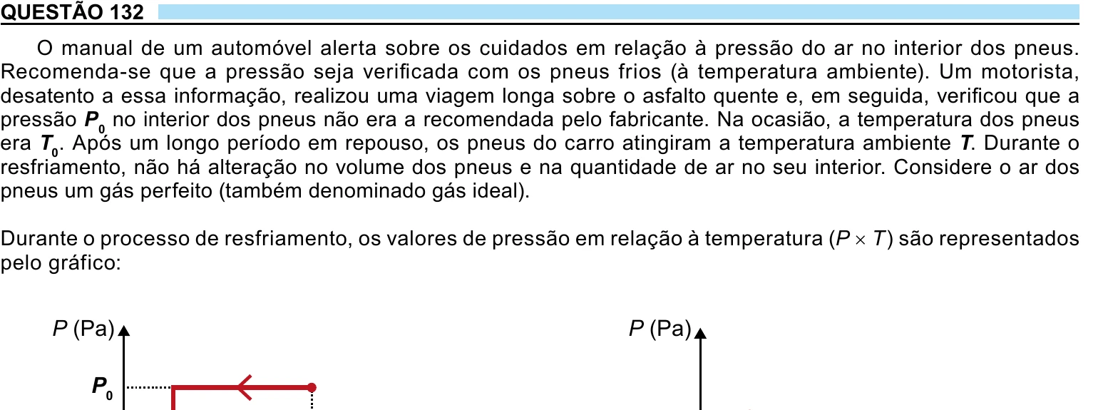 Enunciado original completo da questão 132 do ENEM 2023 - 2º Dia – Caderno 7 – Azul – Aplicação Regular, página 14.