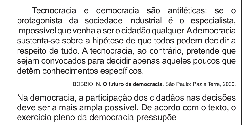 Enunciado original completo da questão 24 do ENEM 2014 - 1º Dia – Caderno 3 – Branco – Terceira aplicação, página 9.
