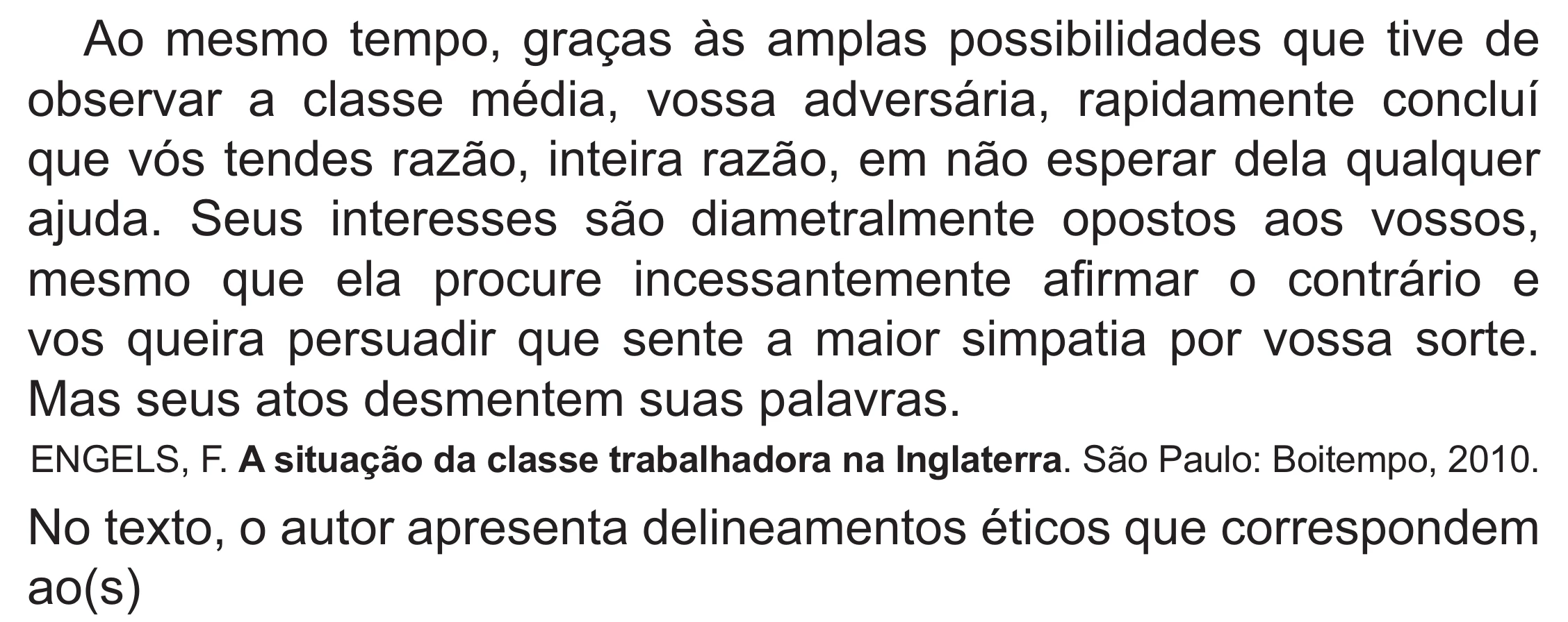 Enunciado original completo da questão 70 do ENEM 2021 - 1º Dia – Caderno 10 – Verde (Libras – Superampliada) – Aplicação Regular, página 68.