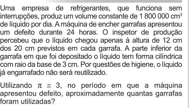 Enunciado original completo da questão 155 do ENEM 2010 - 2º Dia – Caderno 8 – Rosa – Reaplicação/PPL, página 25.