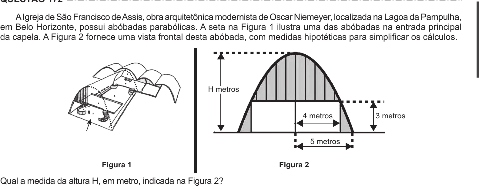 Enunciado original completo da questão 172 do ENEM 2017 - 2º Dia - Caderno 6 - Cinza – Aplicação regular, página 29.