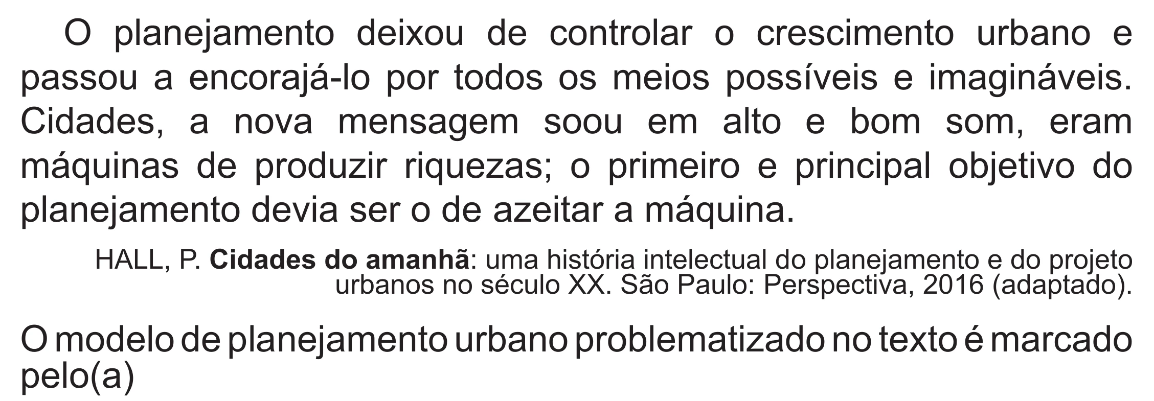 Enunciado original completo da questão 50 do ENEM 2020 - 1º Dia - Caderno 4 – Rosa (Superampliada) – Aplicação Regular, página 56.