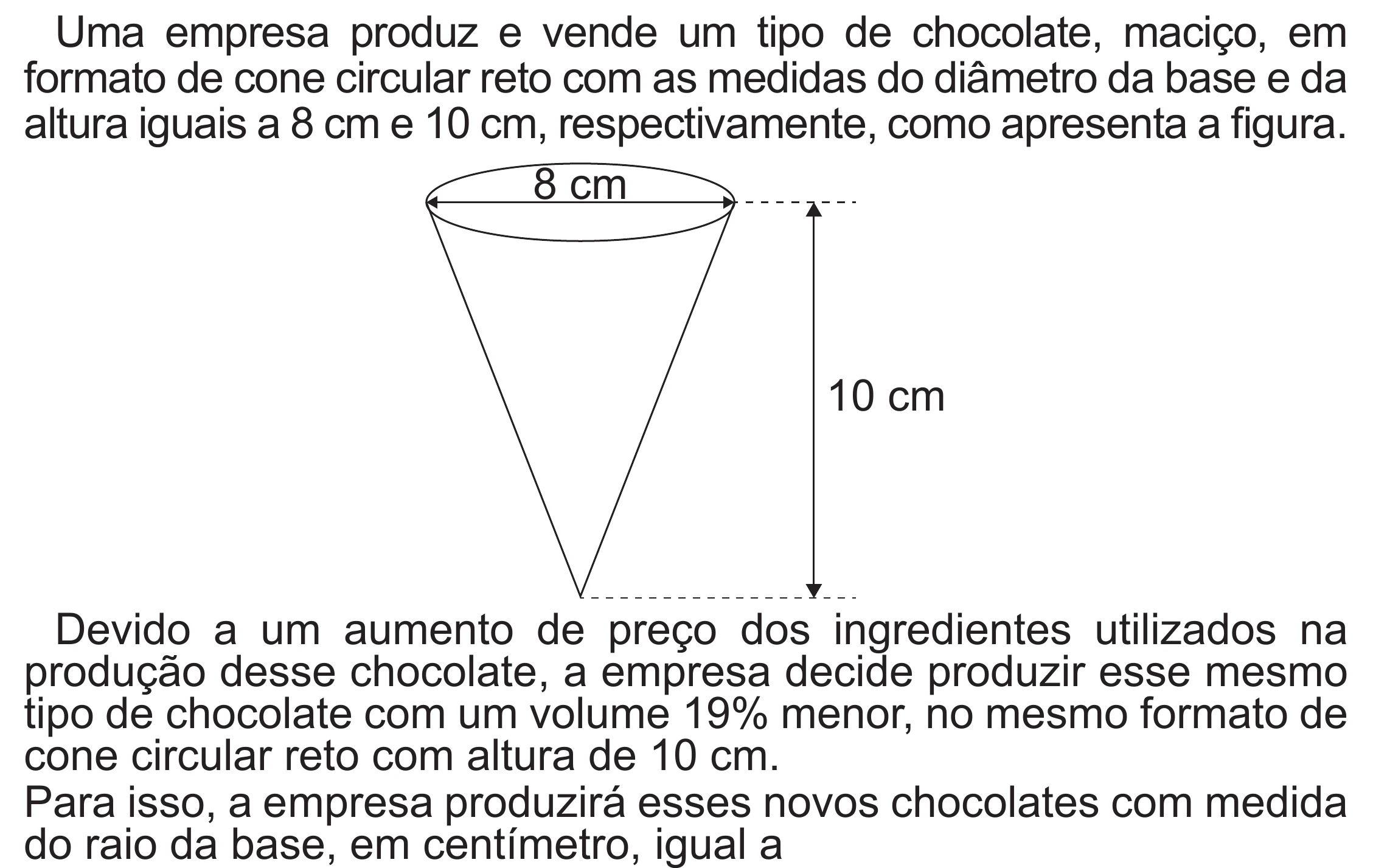 Enunciado original completo da questão 161 do ENEM 2022 - 2º Dia – Caderno 6 – Cinza (Superampliada) – Aplicação Regular, página 66.