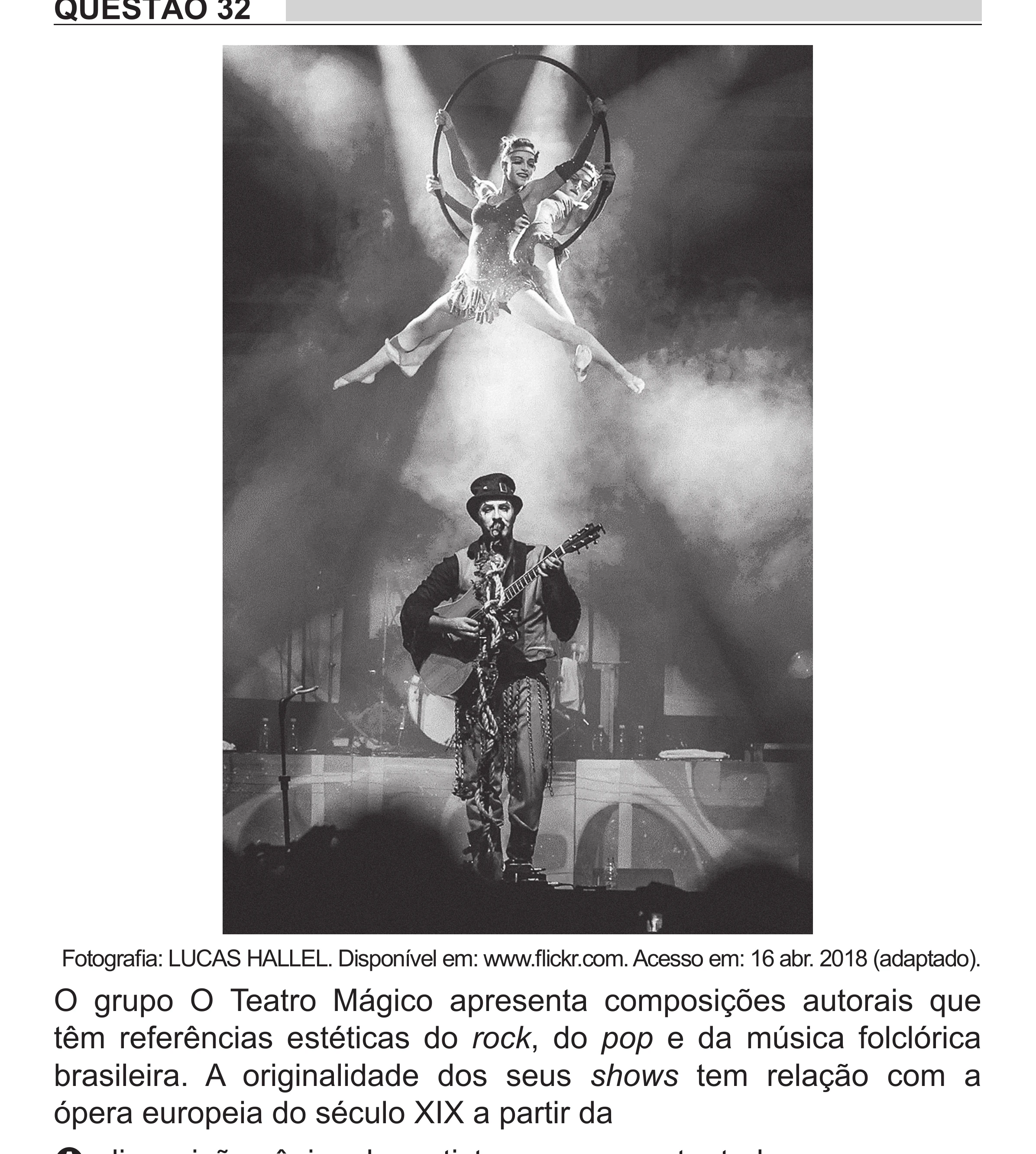 Enunciado original completo da questão 32 do ENEM 2018 - 1º Dia - Caderno 1 - Azul (Superampliada) – Aplicação regular, página 36.