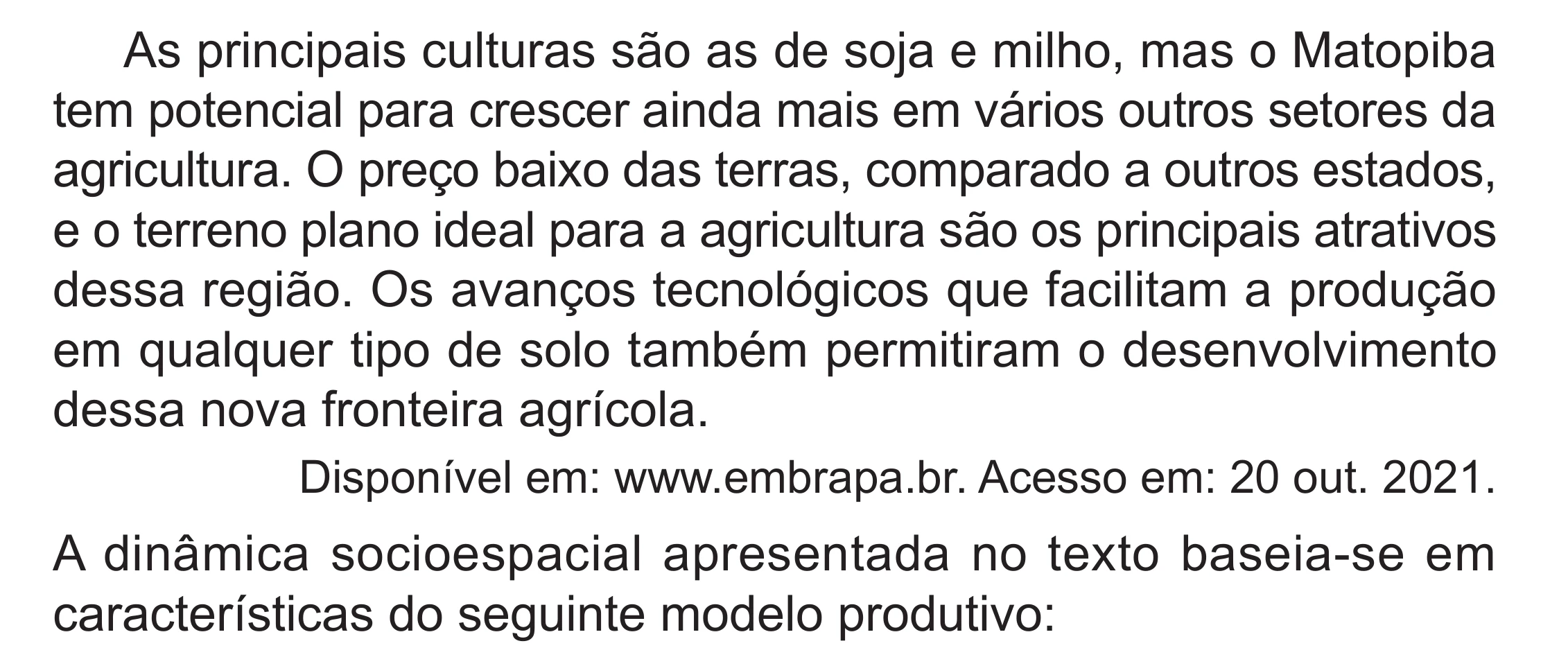 Enunciado original completo da questão 61 do ENEM 2024 - 1º Dia – Caderno 4 – Verde (Superampliada) – Reaplicação/PPL, página 69.