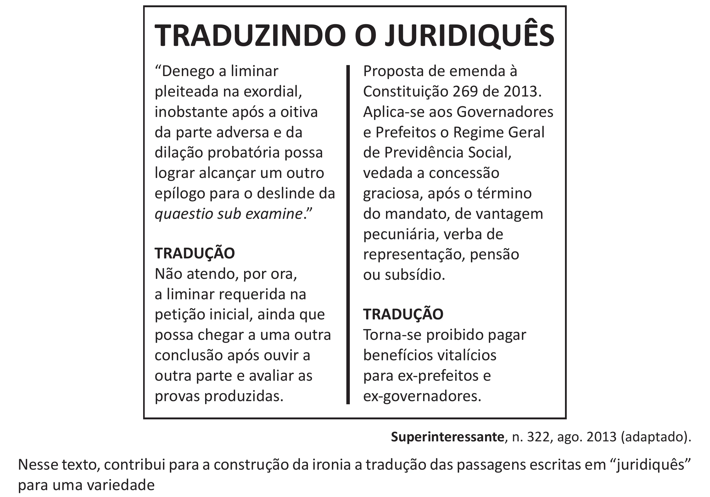 Enunciado original completo da questão 40 do ENEM 2025 - 1º Dia – Caderno 9 – Laranja (Braile e ledor) – Aplicação Regular - (Ampliada), página 32.