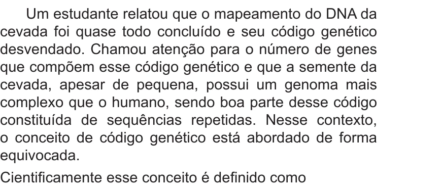 Enunciado original completo da questão 112 do ENEM 2018 - 2º Dia - Caderno 5 - Amarelo – Aplicação regular, página 7.