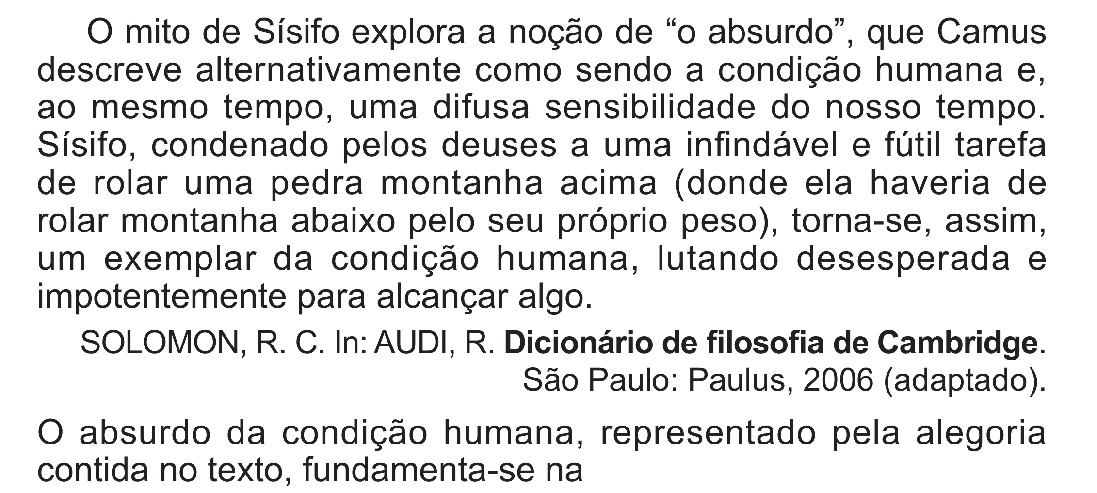 Enunciado original completo da questão 54 do ENEM 2024 - 1º Dia – Caderno 4 – Verde (Superampliada) – Reaplicação/PPL, página 65.