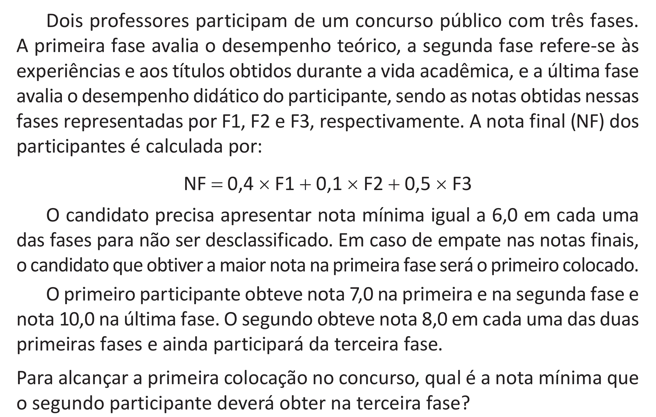 Enunciado original completo da questão 180 do ENEM 2025 - 2º Dia – Caderno 11 – Laranja (Braile e ledor) – Aplicação Regular - (Superampliada) - Belém, Ananindeua e Marituba, página 95.