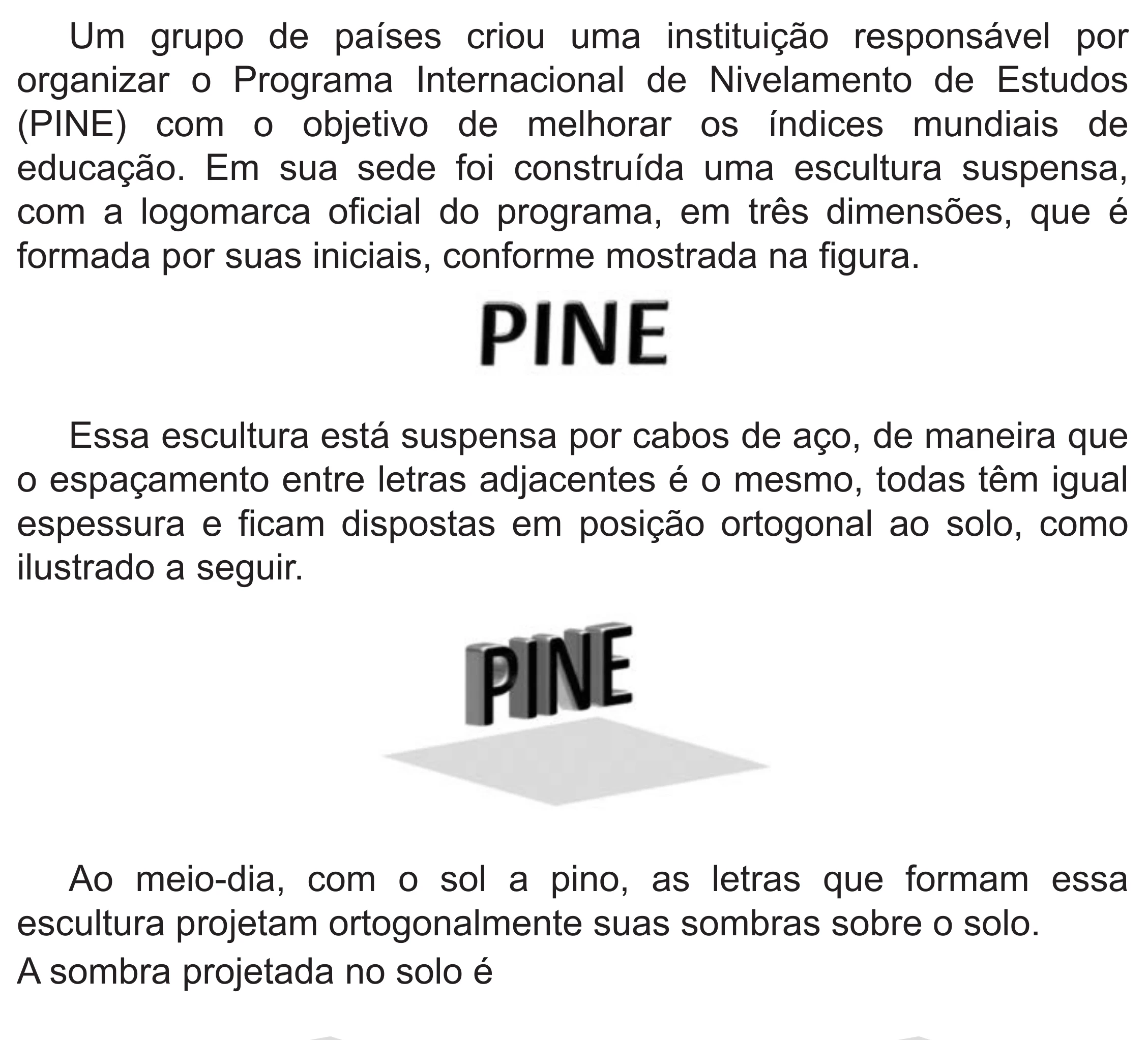 Enunciado original completo da questão 151 do ENEM 2019 - 2º Dia – Caderno 6 – Cinza (Superampliada) – Aplicação Regular, página 54.