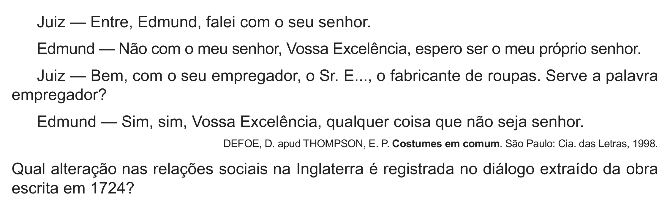 Enunciado original completo da questão 46 do ENEM 2021 - 1º Dia – Caderno 2 – Amarelo (Ampliada) – Reaplicação/PPL/Segunda Oportunidade, página 44.
