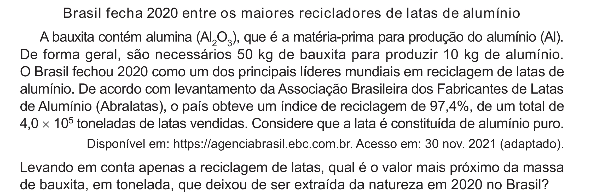 Enunciado original completo da questão 119 do ENEM 2024 - 2º Dia – Caderno 12 – Roxo (Libras) – Aplicação Regular - (Ampliada), página 19.