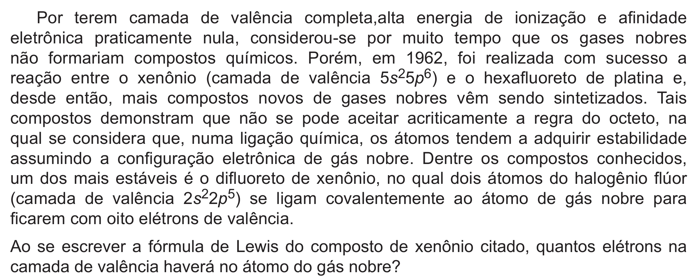 Enunciado original completo da questão 121 do ENEM 2019 - 2º Dia – Caderno 6 – Cinza (Ampliada) – Aplicação Regular, página 20.