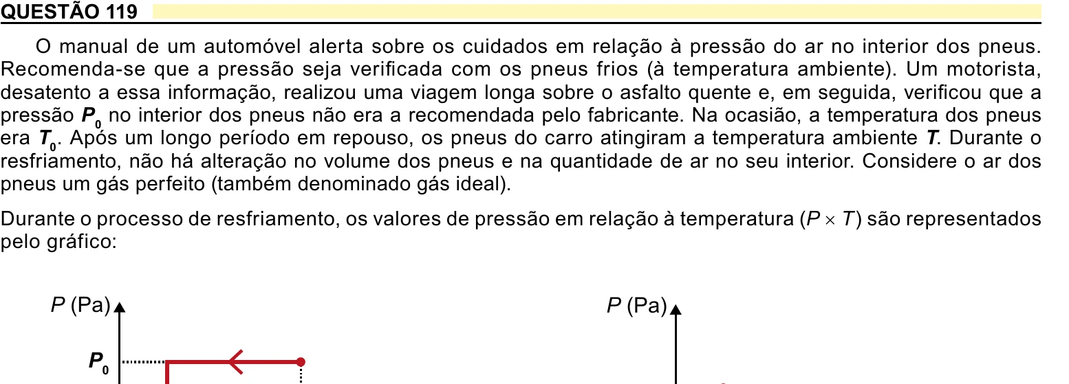 Enunciado original completo da questão 119 do ENEM 2023 - 2º Dia – Caderno 5 – Amarelo – Aplicação Regular, página 10.