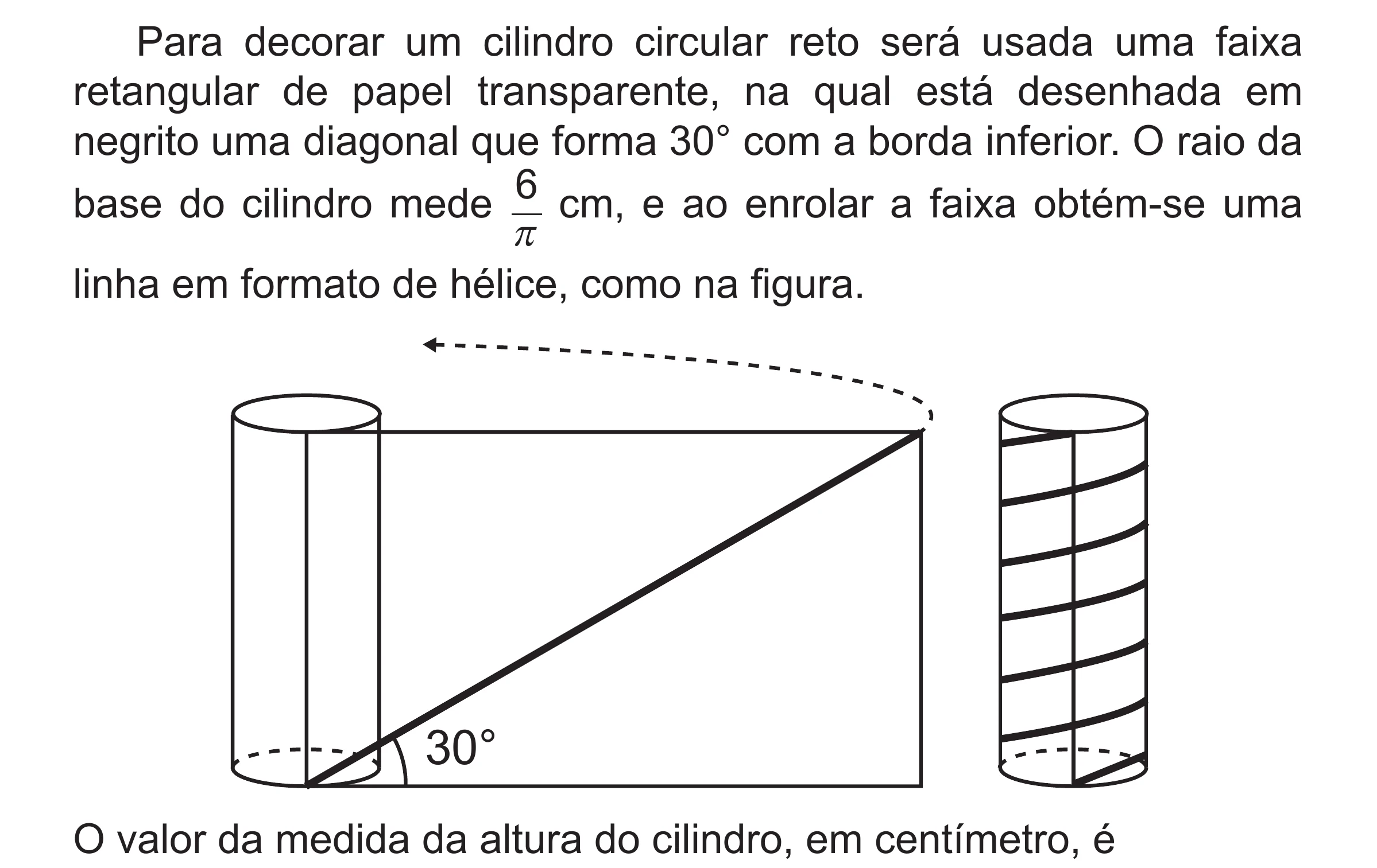 Enunciado original completo da questão 170 do ENEM 2018 - 2º Dia - Caderno 5 – Amarelo (Superampliada) – Aplicação regular, página 69.