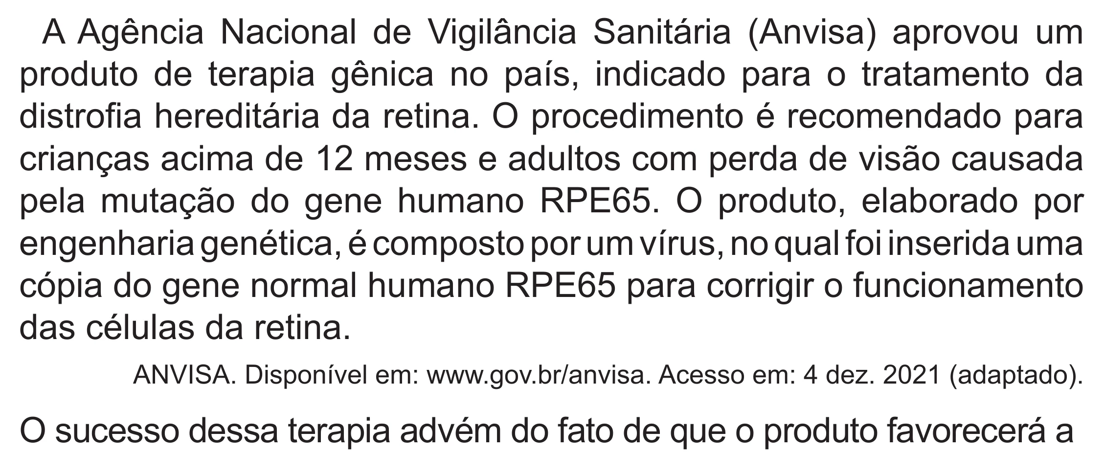 Enunciado original completo da questão 130 do ENEM 2022 - 2º Dia – Caderno 6 – Cinza (Superampliada) – Aplicação Regular, página 39.
