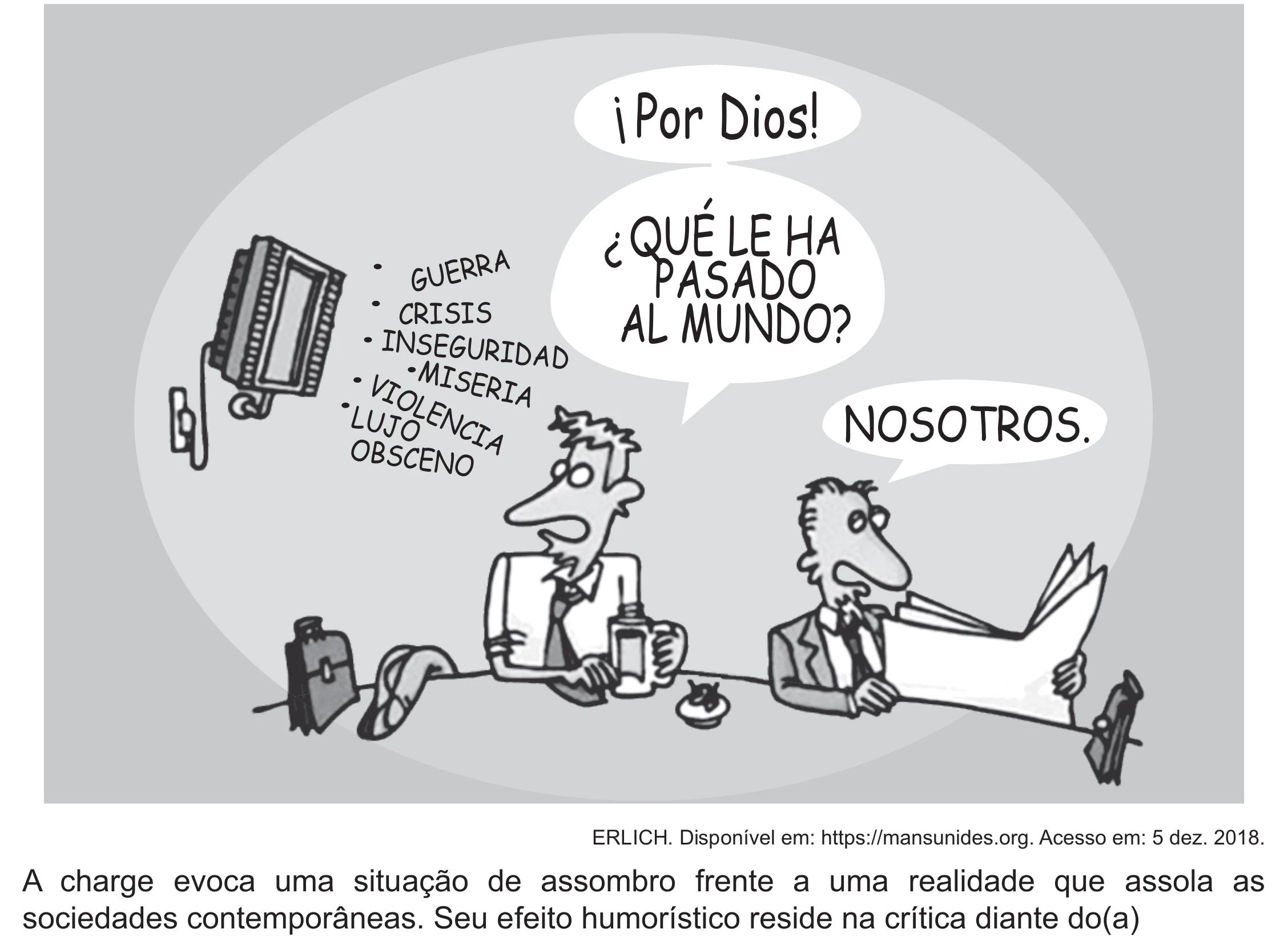 Enunciado original completo da questão 3 (espanhol) do ENEM 2021 - 1º Dia – Caderno 2 – Amarelo (Ampliada) – Aplicação Regular, página 8.