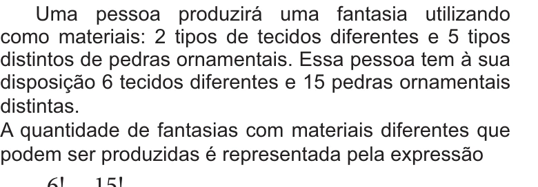 Enunciado original completo da questão 139 do ENEM 2021 - 2º Dia – Caderno 12 – Verde (Libras) – Aplicação Regular, página 17.