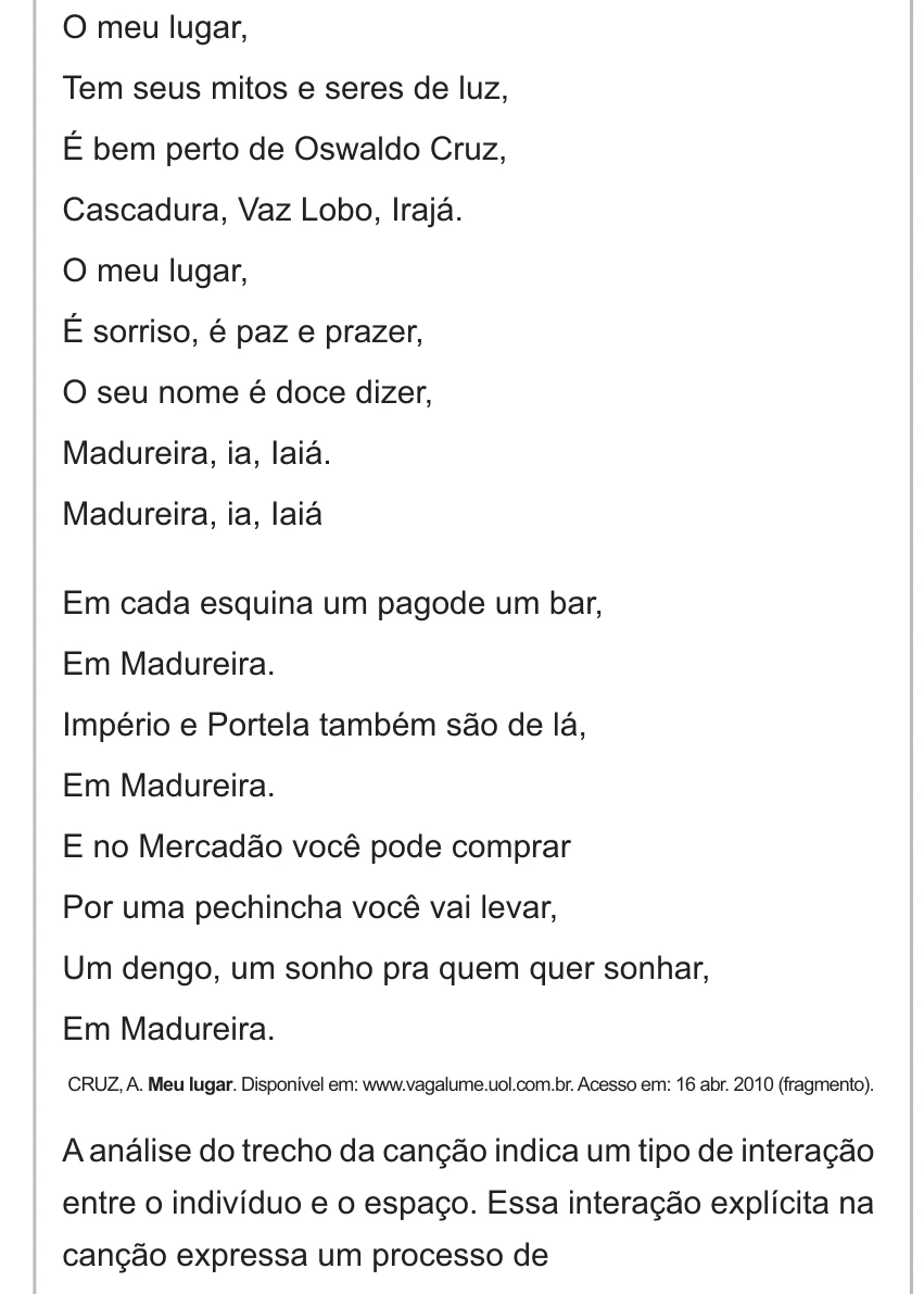 Enunciado original completo da questão 43 do ENEM 2010 - 1º Dia – Caderno 2 – Amarelo – Reaplicação/PPL, página 14.