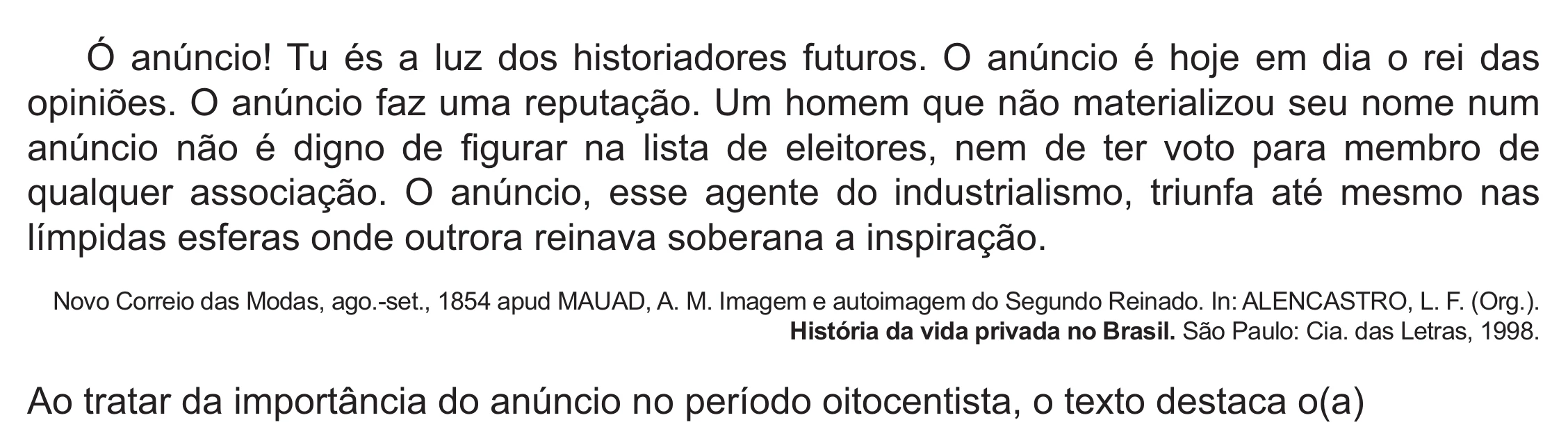 Enunciado original completo da questão 75 do ENEM 2021 - 1º Dia – Caderno 2 – Amarelo (Ampliada) – Reaplicação/PPL/Segunda Oportunidade, página 57.