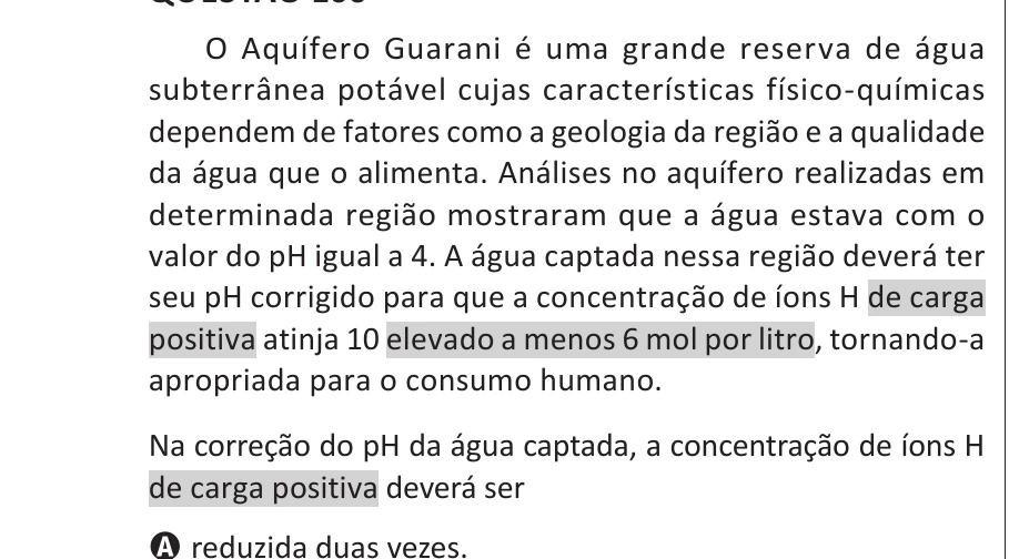 Enunciado original completo da questão 106 do ENEM 2025 - 2º Dia – Caderno 11 – Laranja (Braile e ledor) – Reaplicação - (Ledor), página 6.