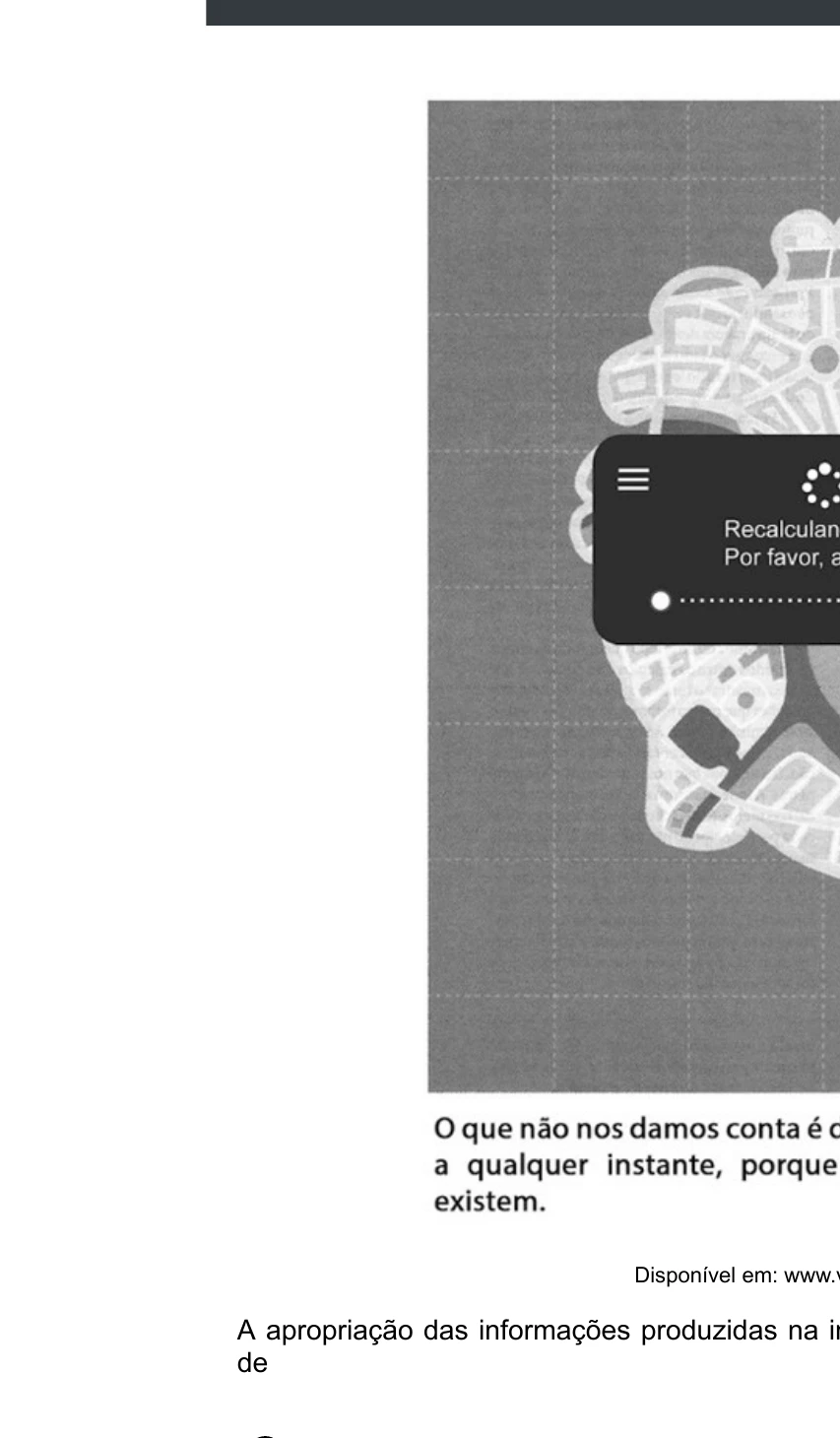 Enunciado original completo da questão 8 do ENEM 2020 - 1º Dia - Caderno 4 – Rosa – Espanhol – Aplicação digital, página 12.