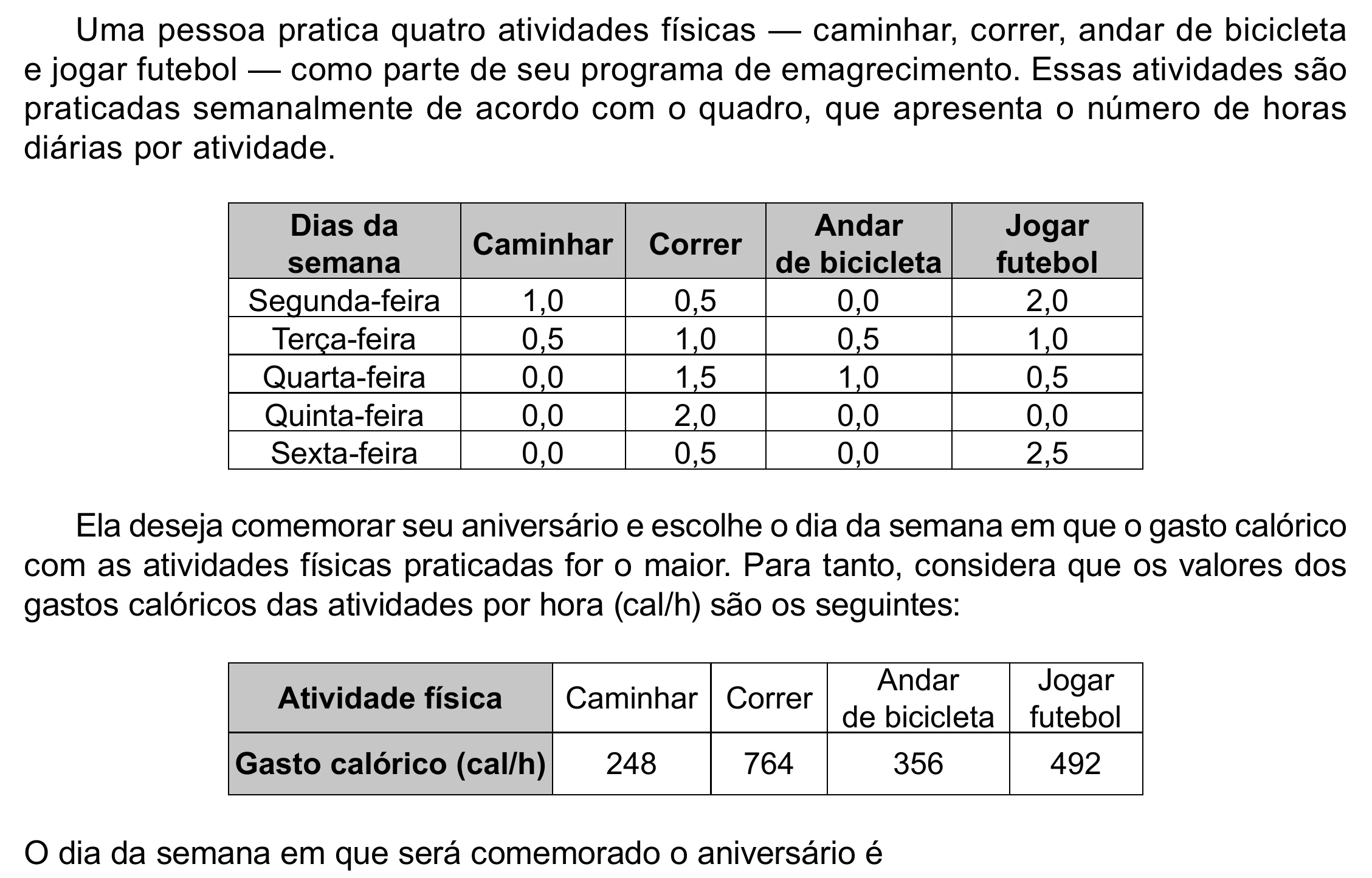 Enunciado original completo da questão 173 do ENEM 2023 - 2º Dia – Caderno 8 – Rosa – Aplicação Regular - (Ampliada), página 56.