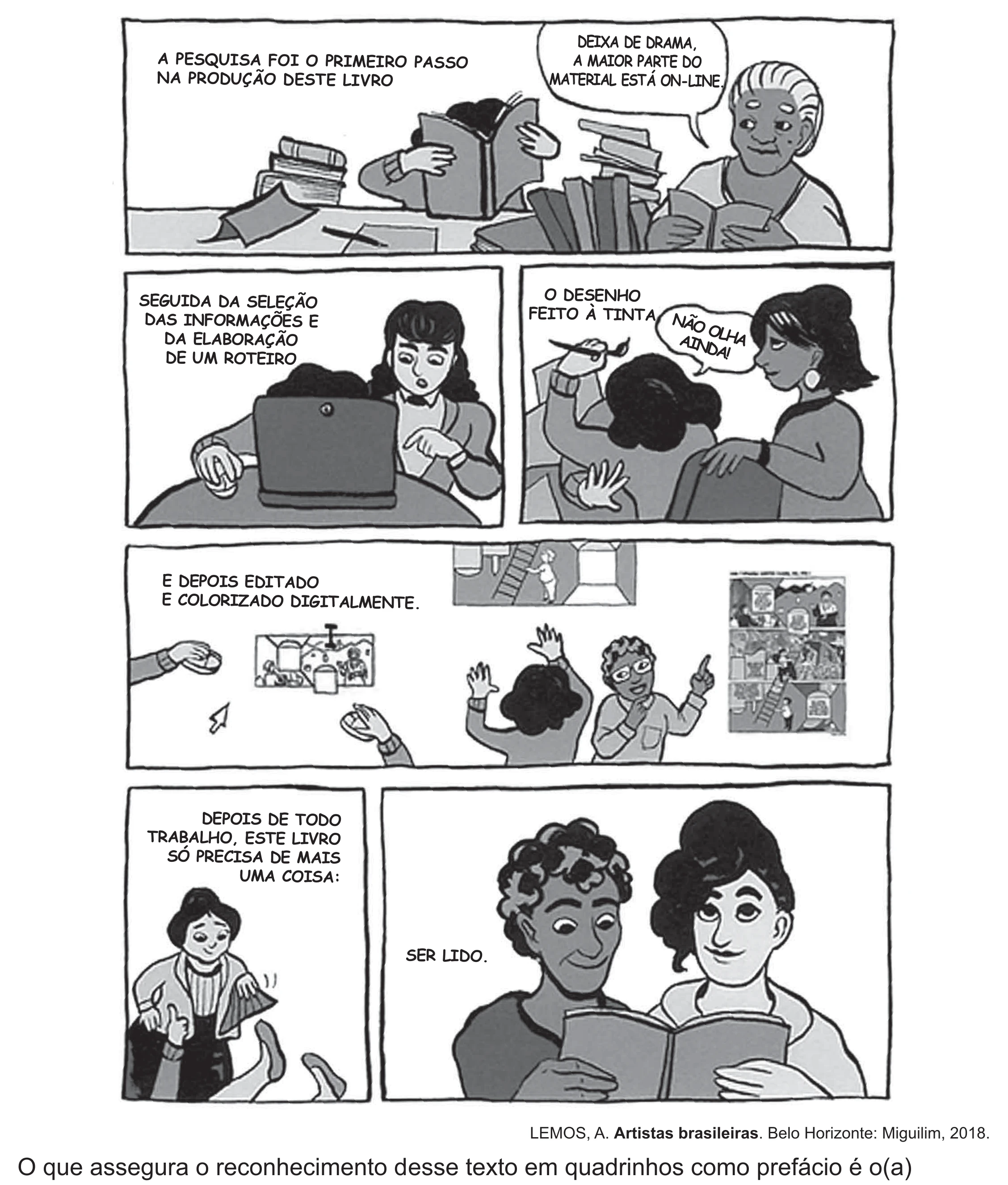 Enunciado original completo da questão 15 do ENEM 2021 - 1º Dia – Caderno 2 – Amarelo (Ampliada) – Aplicação Regular, página 15.