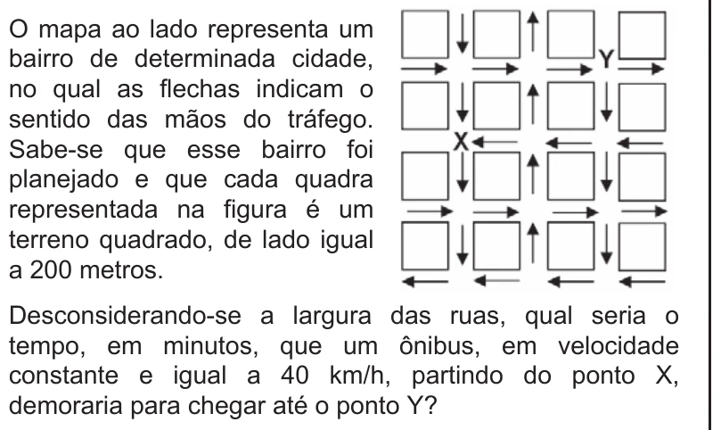 Enunciado original completo da questão 137 do ENEM 2009 - 2º Dia - Caderno 7 - Azul, página 20.