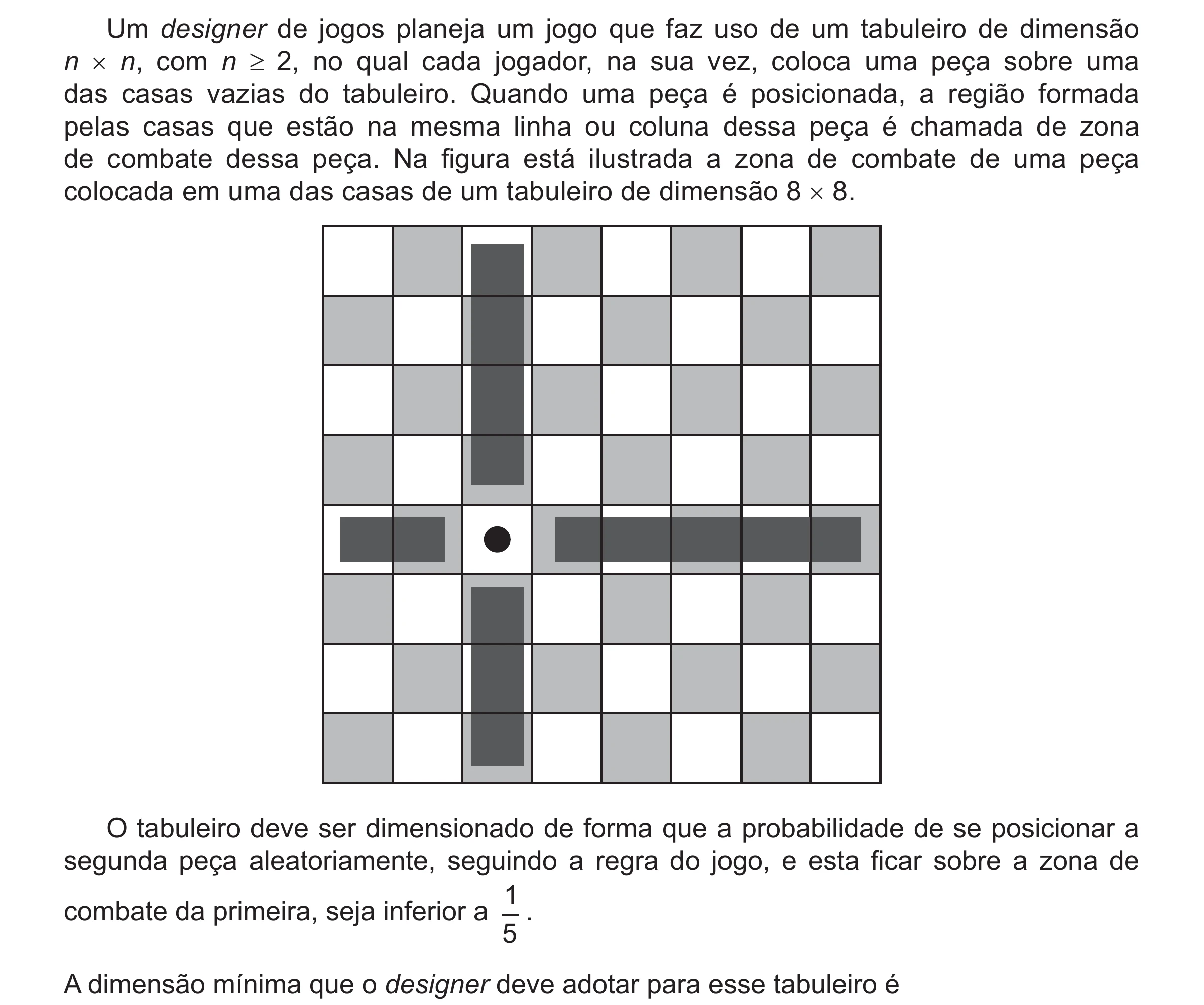 Enunciado original completo da questão 180 do ENEM 2018 - 2º Dia - Caderno 5 – Amarelo (Ampliada) – Aplicação regular, página 63.