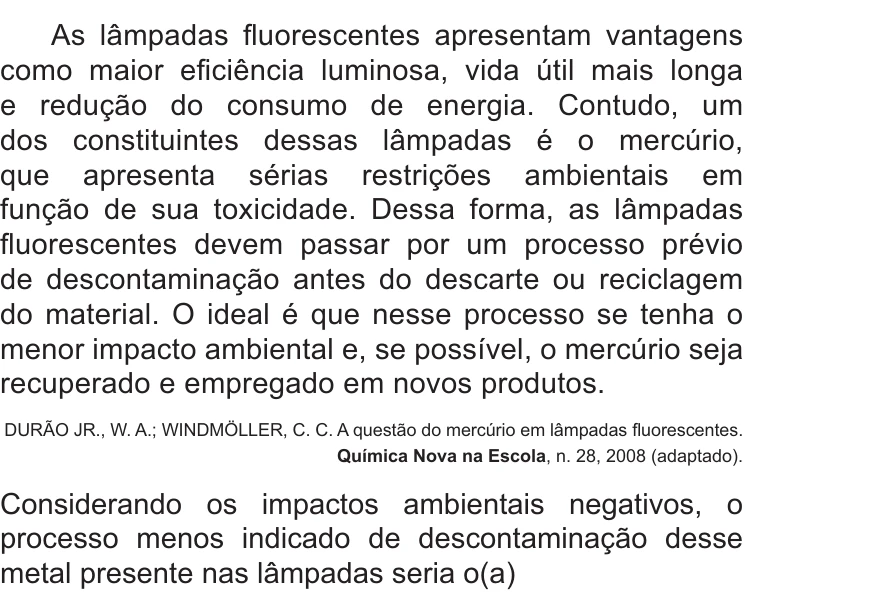 Enunciado original completo da questão 130 do ENEM 2017 - 2º Dia - Caderno 6 - Cinza – Reaplicação/PPL, página 14.