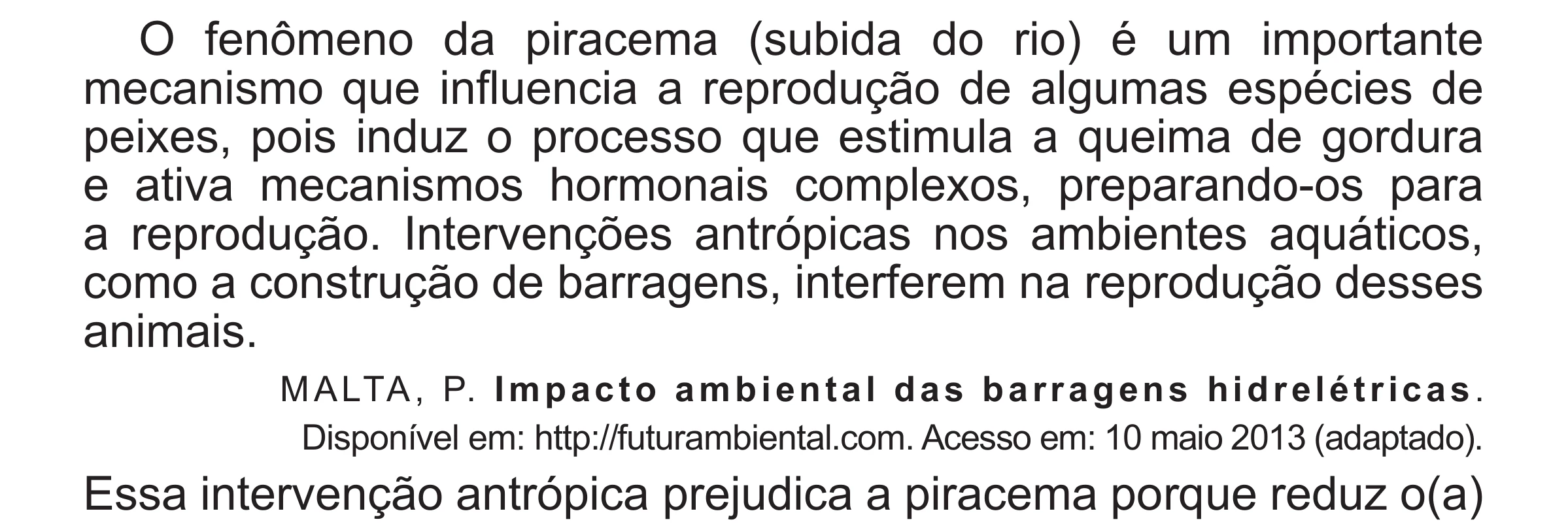 Enunciado original completo da questão 110 do ENEM 2017 - 2º Dia - Caderno 5 – Amarelo (Superampliada) – Aplicação regular, página 18.