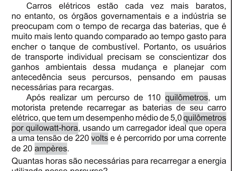 Enunciado original completo da questão 96 do ENEM 2021 - 2º Dia – Caderno 11 – Laranja (braile e ledor) – Aplicação Regular, página 3.
