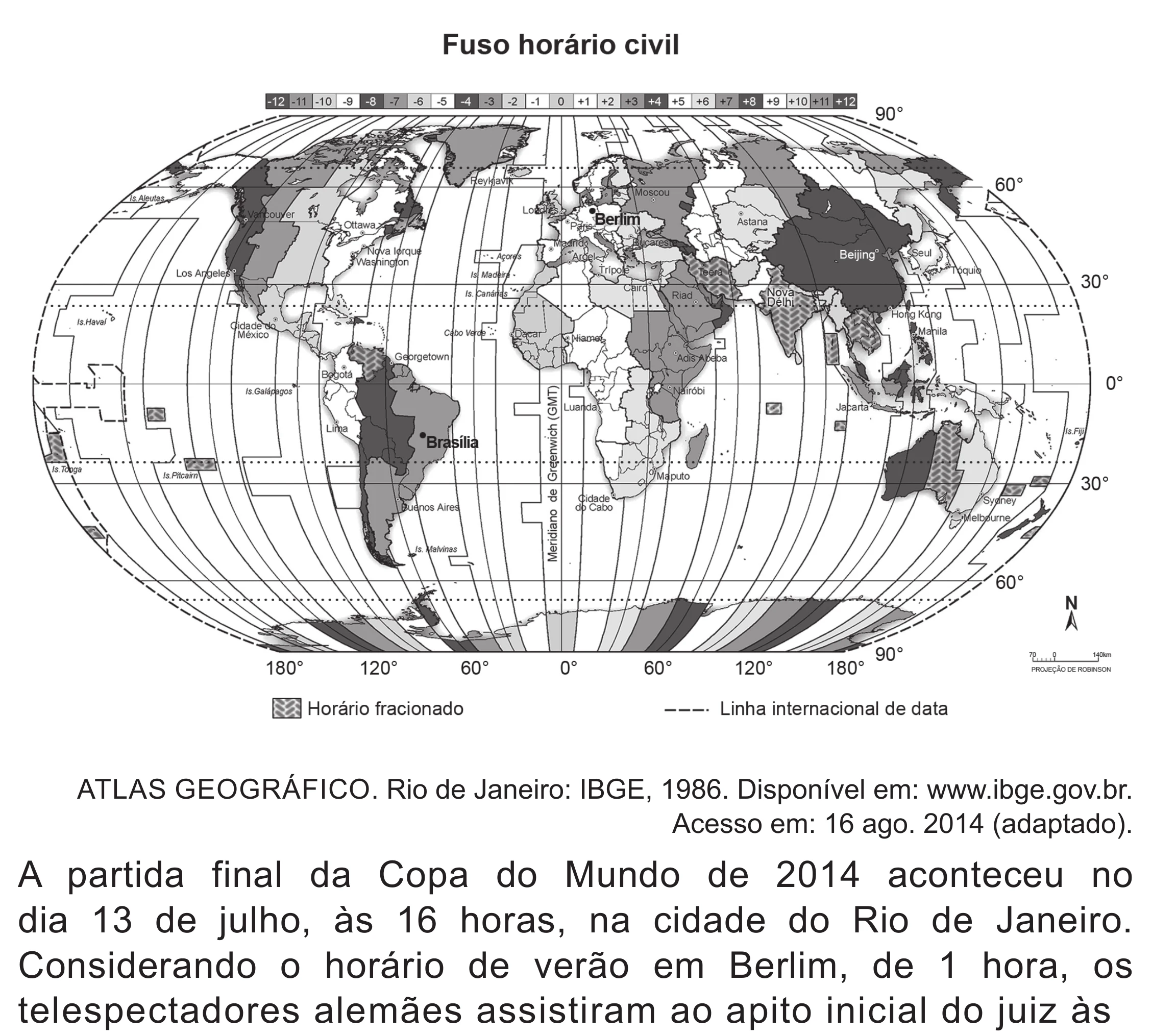 Enunciado original completo da questão 58 do ENEM 2019 - 1º Dia – Caderno 1 – Azul (Superampliada) – Reaplicação/PPL, página 61.