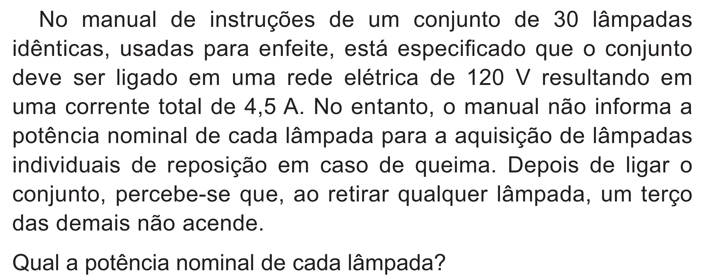 Enunciado original completo da questão 97 do ENEM 2021 - 2º Dia – Caderno 5 – Amarelo (Superampliada) – Reaplicação/PPL/Segunda Oportunidade, página 7.