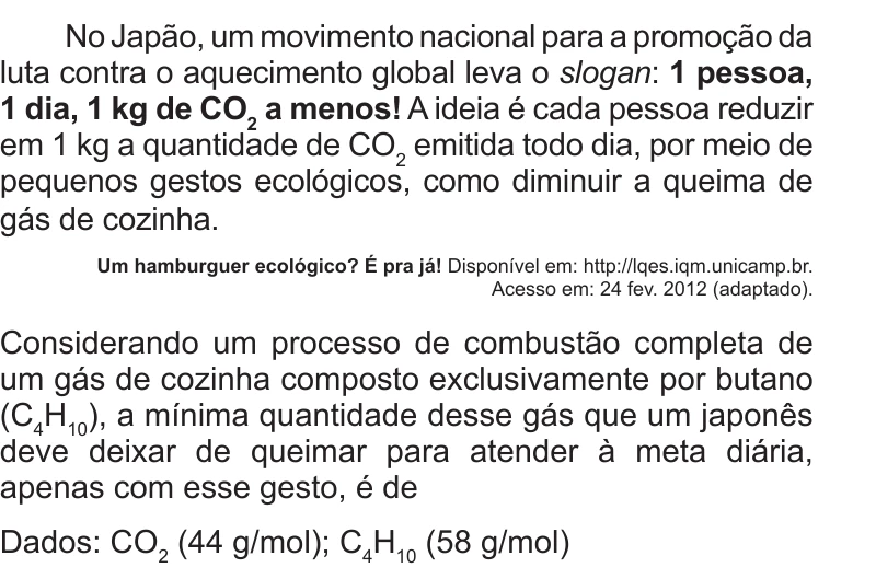 Enunciado original completo da questão 70 do ENEM 2012 - 1º Dia - Caderno 3 - Branco – Aplicação regular, página 24.