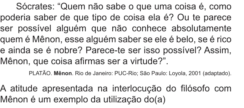 Enunciado original completo da questão 89 do ENEM 2021 - 1º Dia – Caderno 3 – Branco – Aplicação Regular, página 31.