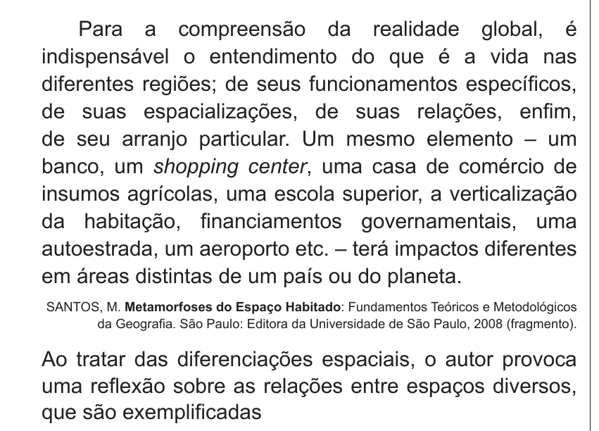 Enunciado original completo da questão 18 do ENEM 2014 - 1º Dia – Caderno 3 – Branco – Terceira aplicação, página 7.
