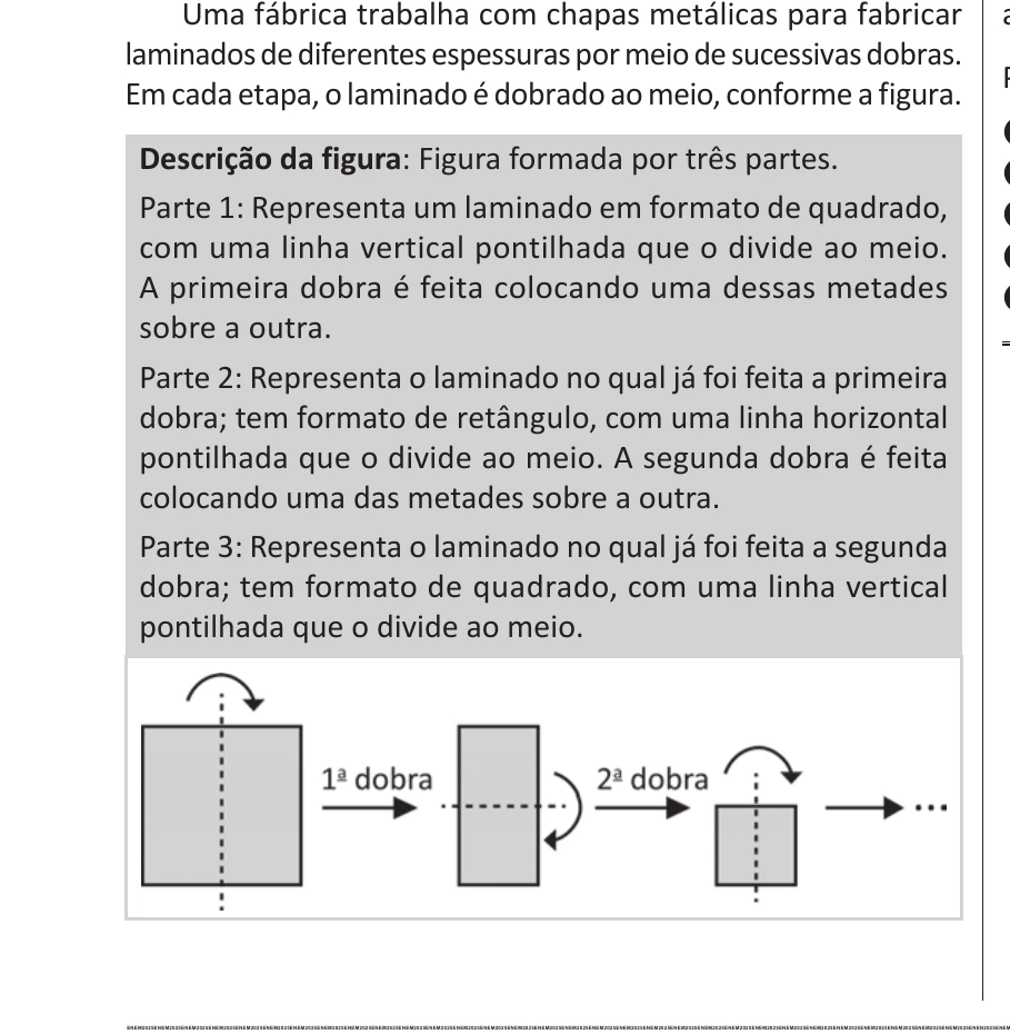 Enunciado original completo da questão 152 do ENEM 2025 - 2º Dia – Caderno 11 – Laranja (Braile e ledor) – Reaplicação - (Ledor), página 21.