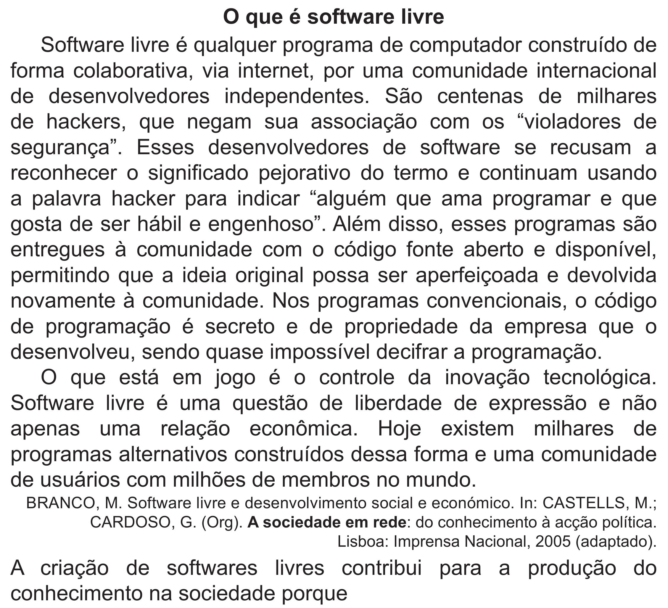 Enunciado original completo da questão 42 do ENEM 2019 - 1º Dia – Caderno 2 – Amarelo (Superampliada) – Aplicação Regular, página 45.