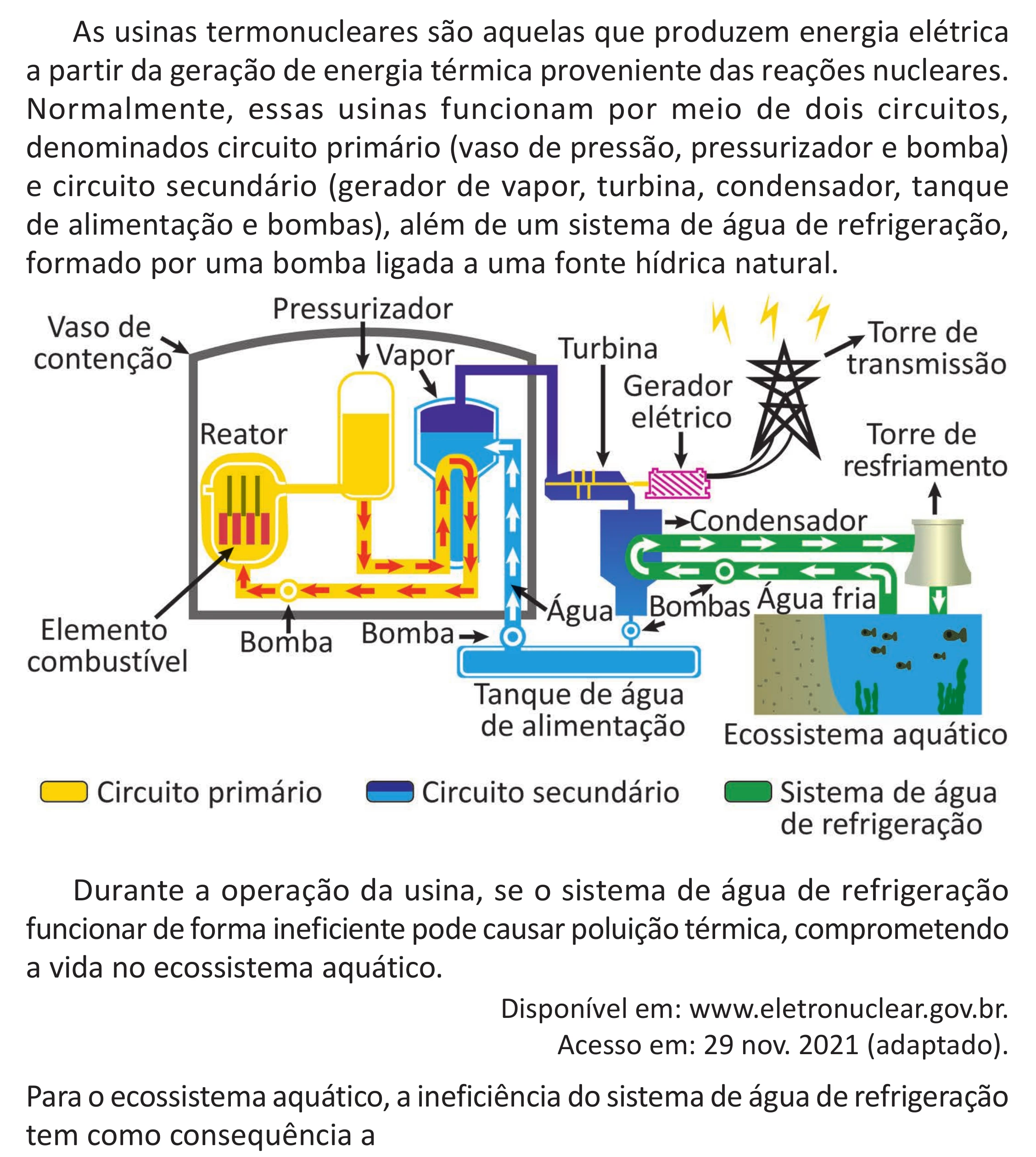 Enunciado original completo da questão 107 do ENEM 2025 - 2º Dia – Caderno 11 – Laranja (Braile e ledor) – Aplicação Regular - (Superampliada), página 18.