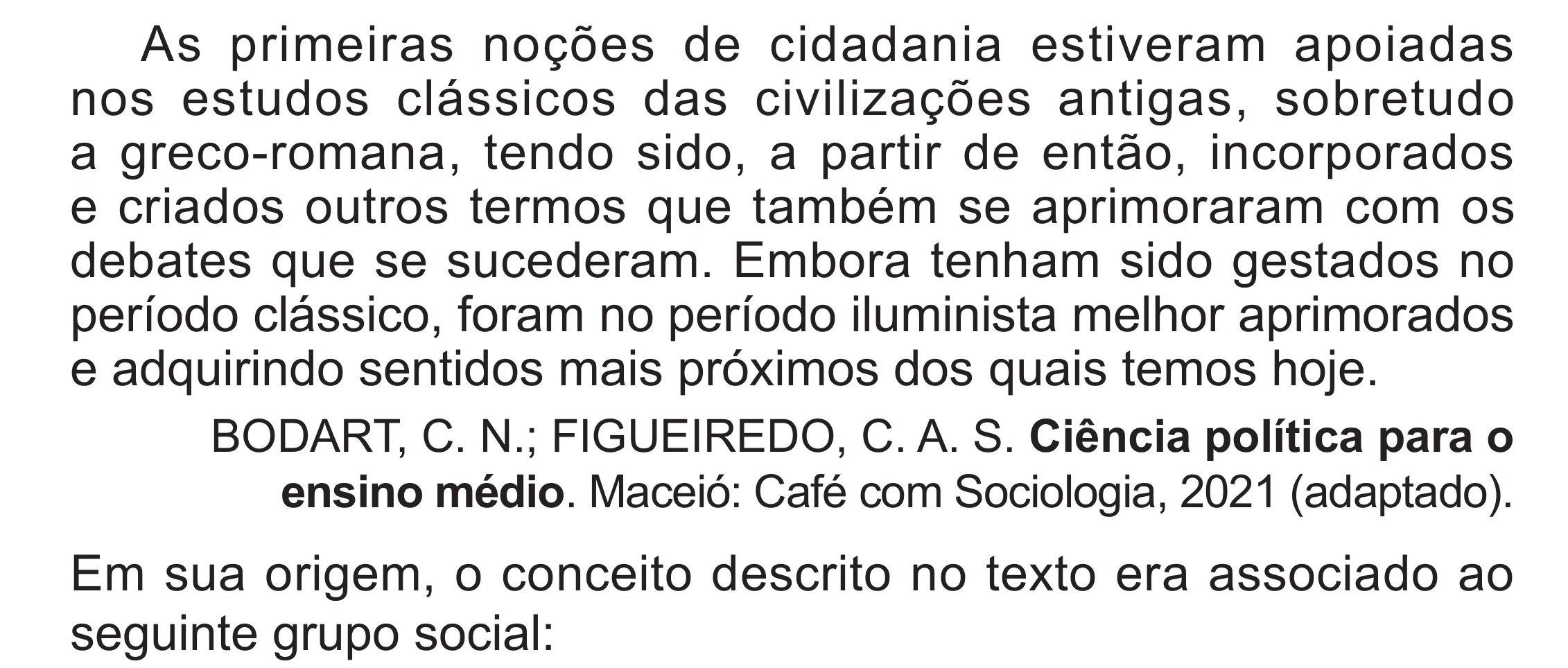 Enunciado original completo da questão 59 do ENEM 2024 - 1º Dia – Caderno 4 – Verde (Superampliada) – Reaplicação/PPL, página 68.