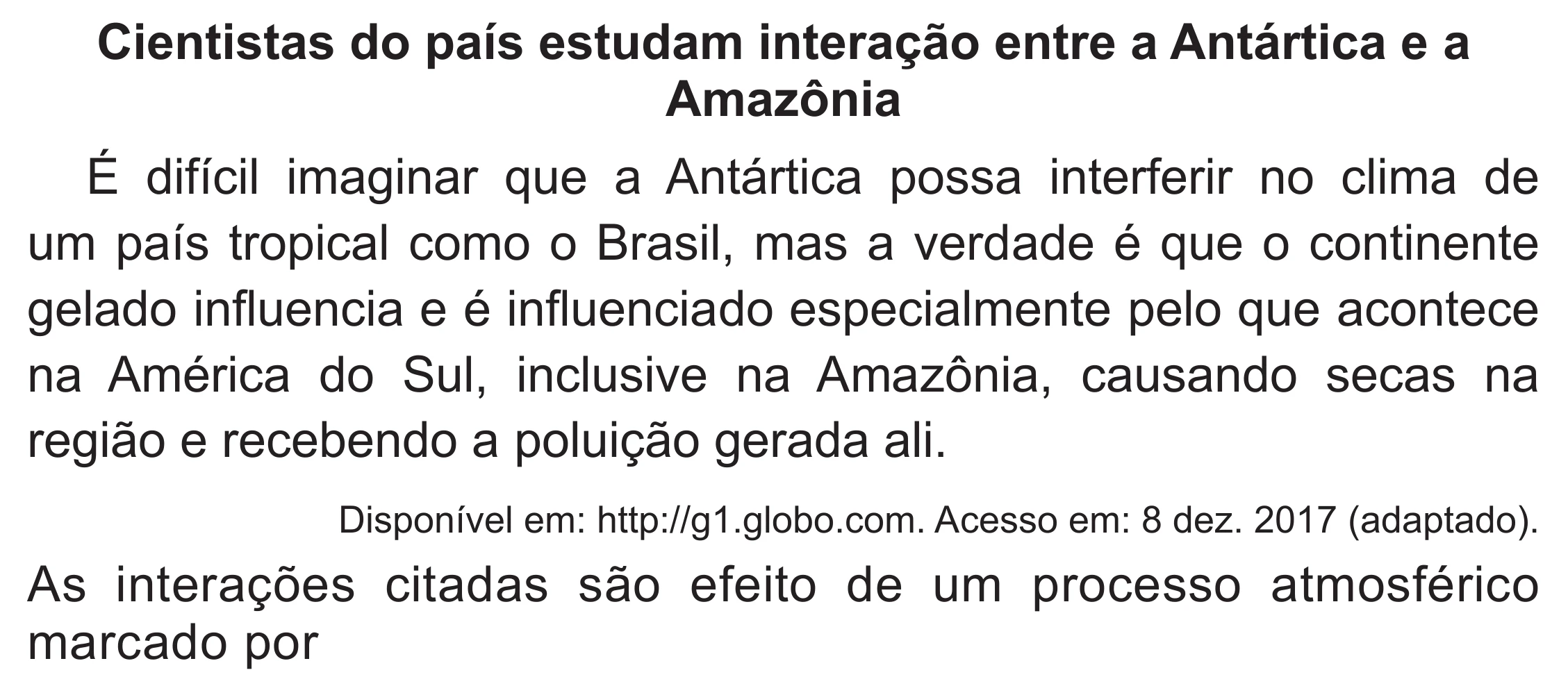 Enunciado original completo da questão 78 do ENEM 2020 - 1º Dia – Caderno 4 – Rosa (Superampliada) – Reaplicação/PPL, página 73.